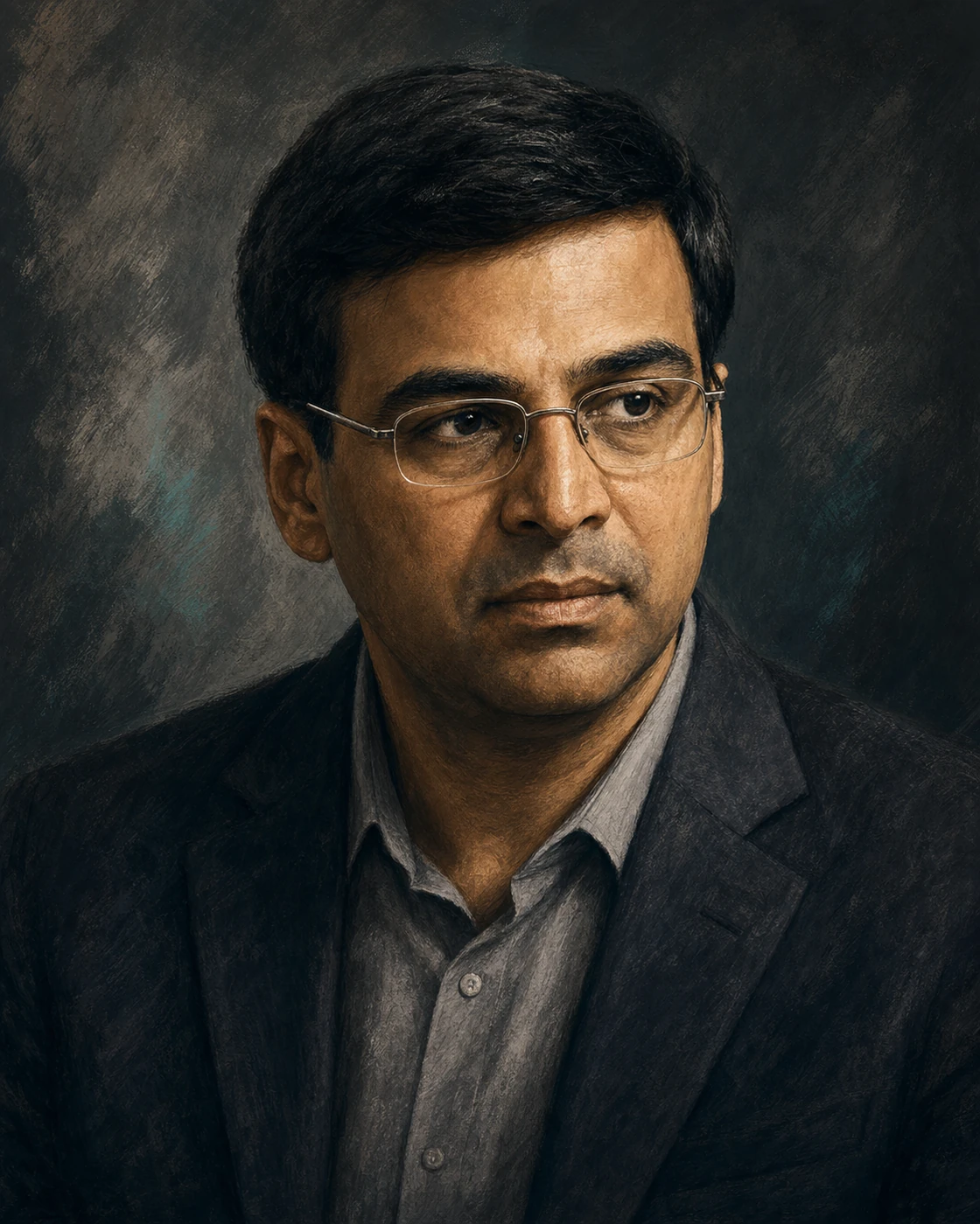 Ilustracja przedstawiająca: Viswanathan Anand